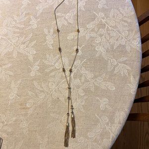 Chico's Gold Tassel Necklace